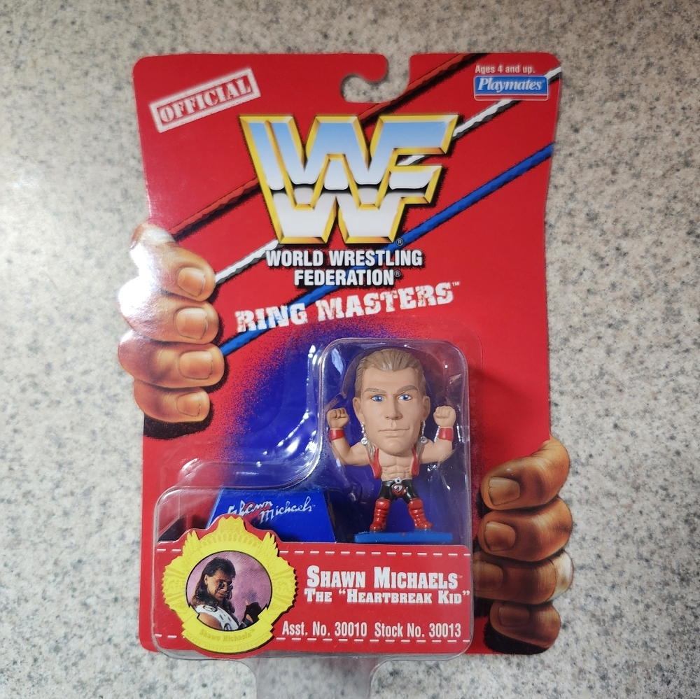 WWE WWF HOF  Shawn Michaels Ring Masters By Playmates  Action Figure